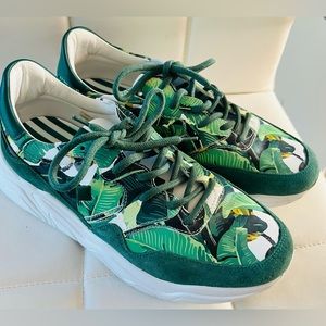 Rare KOIO X Beverly Hills Hotel signature Avalanche sneakers Palm Print Men’s 9